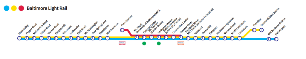 Baltimore Light RailLink plan